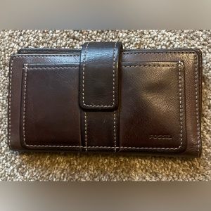 Fossil leather ladies wallet
